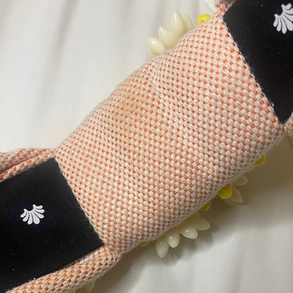 Lele Sadoughi Coral and Yellow Floral Headband - Picture 6 of 6